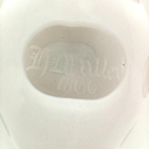 Vintage H. Wüllen 1866 Cut to Clear Glass Perfume Bottle Bohemian Art Glass Rare - Picture 6 of 13